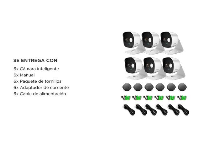 Kit x6 Cámara de Seguridad IP SriHome 3MP Vision Nocturna - 5