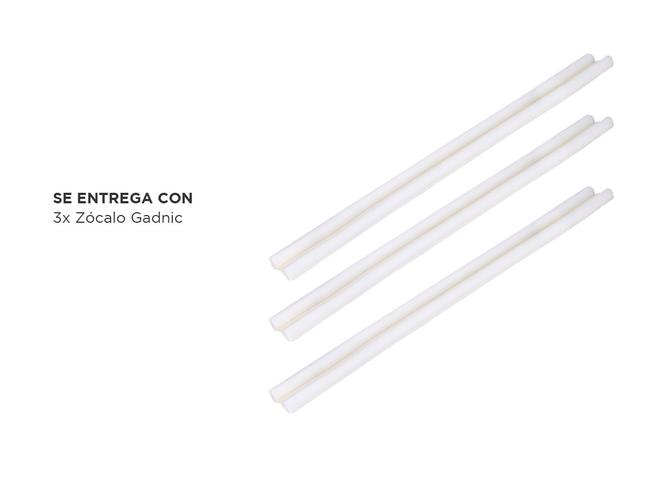 Kit Zócalo Burlete Gadnic Doble Bajo Puerta Blanco - 5
