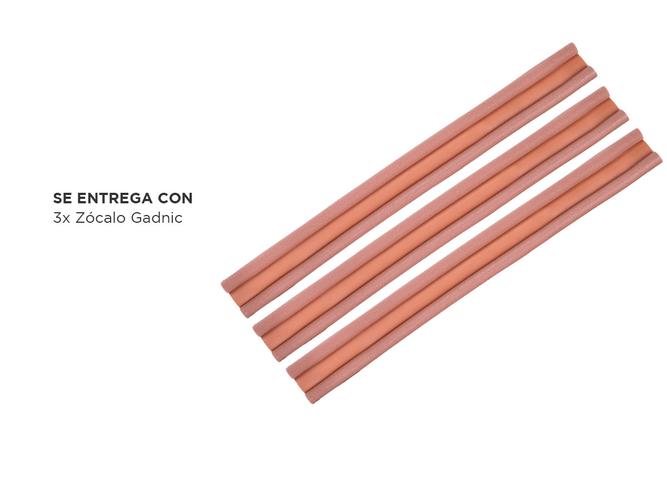 Kit x3 Zócalo Burlete Gadnic Doble Bajo Puerta Marron - 5