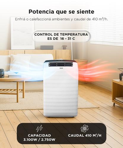 Aire Acondicionado Portátil RCA Frío Calor 3200 Watts Panel Táctil Control Remoto - 2