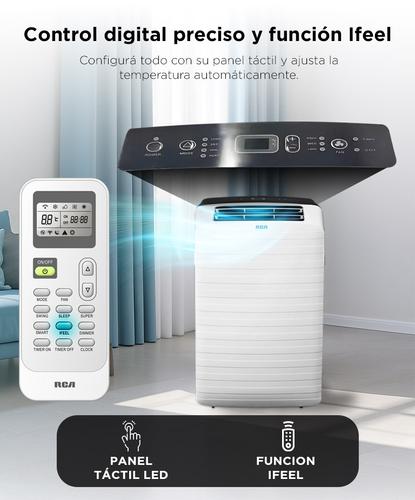 Aire Acondicionado Portátil RCA Frío Calor 3200 Watts Panel Táctil Control Remoto - 4