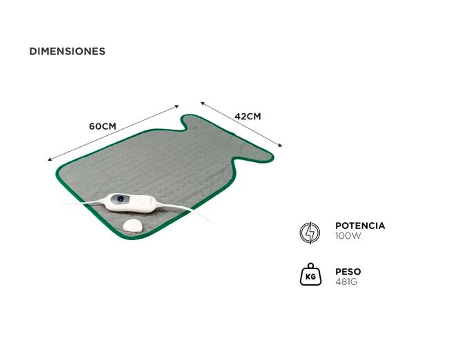 Almohadilla Térmica Eléctrica Maverick HP302 3 Niveles Temperatura Con Apagado Automático  - 3