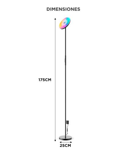 Lámpara de Pie LED RGB Inteligente Gadnic Control Por App + Voz + Control Remoto 2000 Lúmenes  - 5