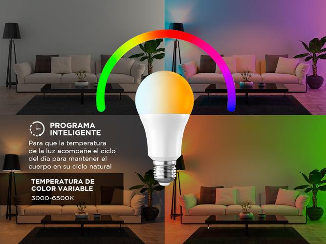 Lampara Led Smart Inteligente RGB X24 9W Wifi - 3