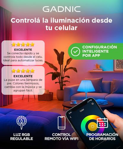 Lampara Led Smart Inteligente RGB 9W Wifi  - 1