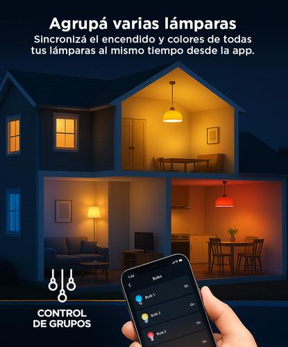 Lampara Led Smart Inteligente RGB 9W Wifi  - 3