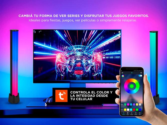 Lámpara LED Velador Gadnic RGBAR 2000 RGB Control Por APP - 2