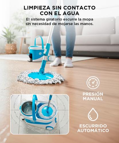 Mopa Gadnic Clean Dream con Balde Escurridor Centrífugo c Pedal Lampazo 360 - 2