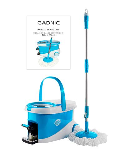 Mopa Gadnic Clean Dream con Balde Escurridor Centrífugo c Pedal Lampazo 360 - 6