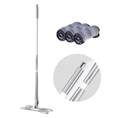 Mopa Gadnic X-Mop Trapeador Escurridor De Microfibra Plana Con 3 Paños - 0