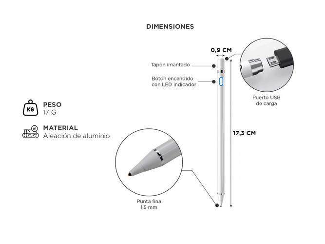 Lápiz Óptico Gadnic Capacitivo - 3