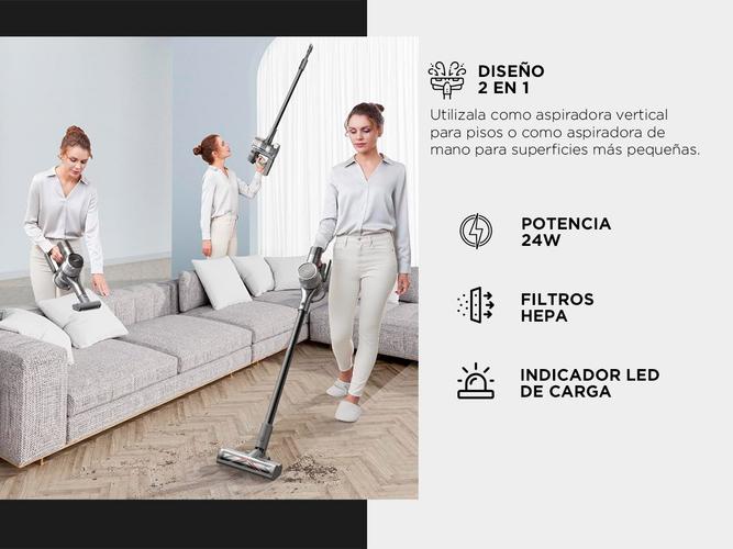 Aspiradora Vertical Inalámbrica Winco W513 De Mano 2 En 1 Con Filtro HEPA   - 2