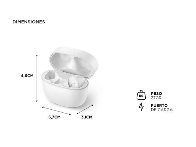 Auriculares Inalámbricos Philips TAT2206WT00 Bluetooth Estuche De Carga - 4