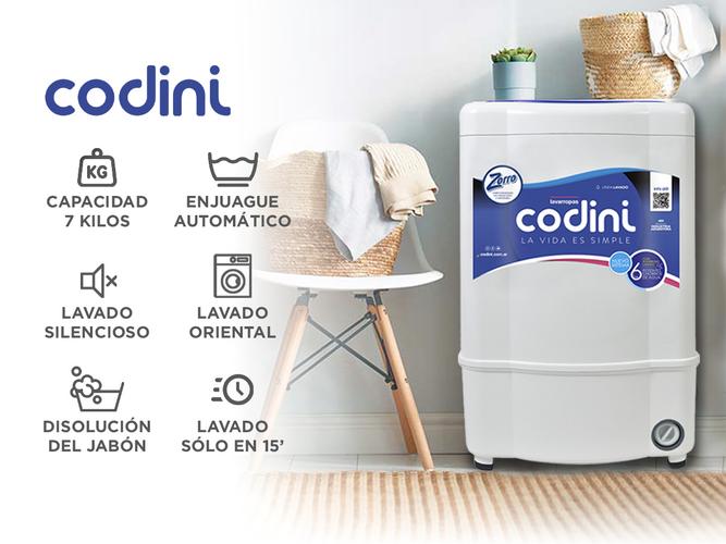 Lavarropas Codini Evolution 7054 Semiautomático 7kgs - 1