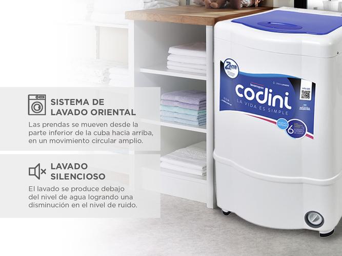 Lavarropas Codini Evolution 7054 Semiautomático 7kgs - 2