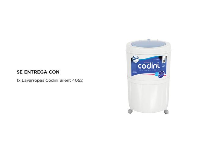 Lavarropas Codini Silent 4052 Semiautomatico 10kg Programas - 5