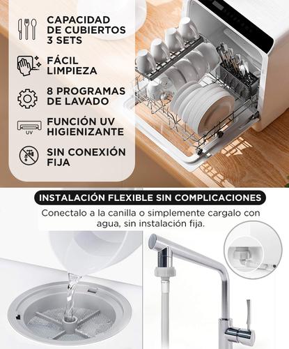 Lavavajillas De Mesada Gadnic Compacto 5 Cubiertos Eco - 2