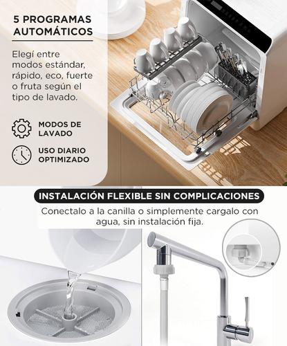 Lavavajillas De Mesada Gadnic Compacto 5 Cubiertos Eco - 2