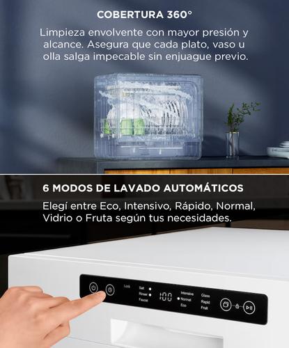 Lavavajillas De Mesada Gadnic Pro 6 Espacios 6 Programas De Lavado Secado Con Aire Caliente  - 2