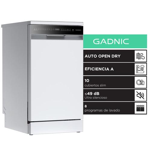 Lavavajillas Slim Gadnic 10 Cubiertos Auto Open Panel Tactil - 0