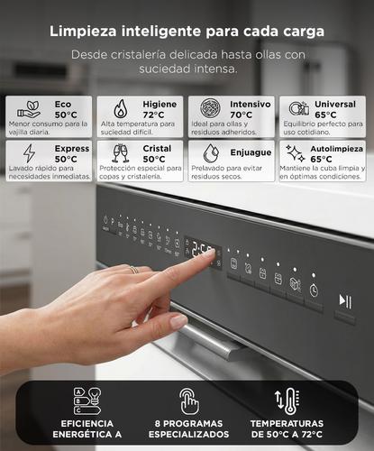 Lavavajillas Slim Gadnic 10 Cubiertos Auto Open Panel Tactil - 3