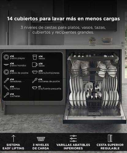 Lavavajillas Gadnic 14 Cubiertos Dark Inox 8 Programas Apertura Automatica - 3