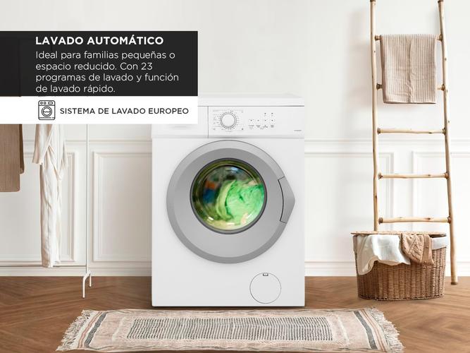 Lavarropas Automático Philco Frontal 6kg Gris Eficiencia A - 2