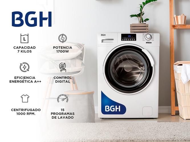Lavarropas BGH Carga Frontal 7kg Bwfa07w21ar - 1