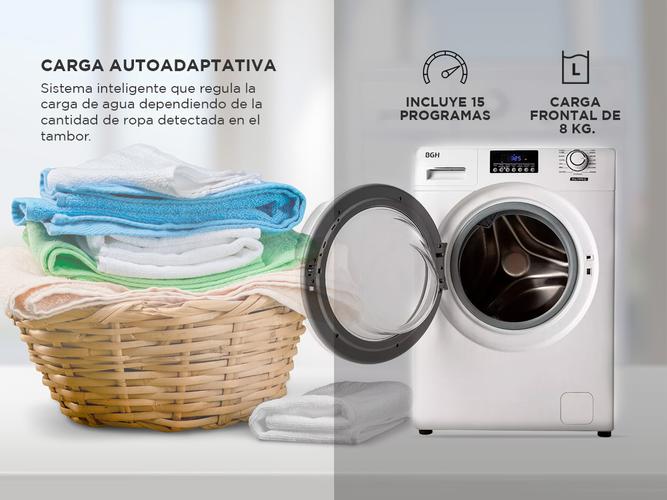 Lavarropas BGH Carga Frontal 8kg Bwfa08w21ar 1200 RPM - 2