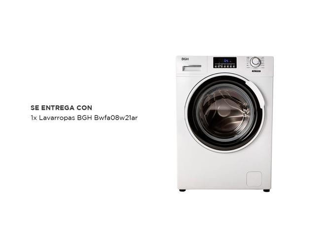 Lavarropas BGH Carga Frontal 8kg Bwfa08w21ar 1200 RPM - 5