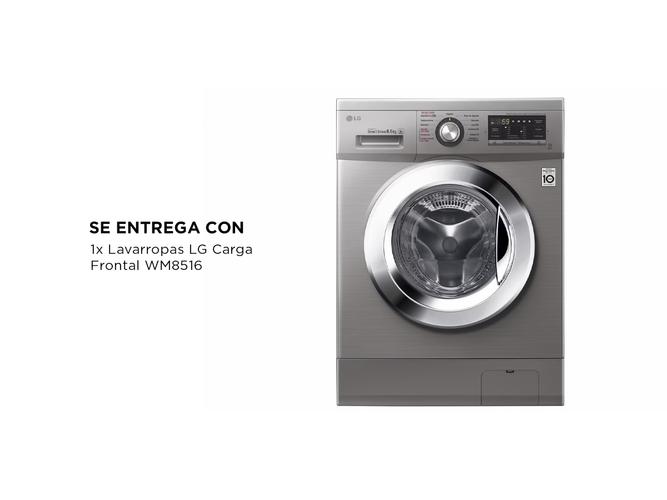 Lavarropas LG Carga Frontal WM8516 inverter stone 8.5Kg - 5