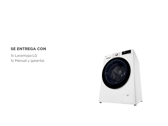  Lavarropas LG Carga Frontal Inverter 8.5kg Blanco WM85WVC5S6P - 5