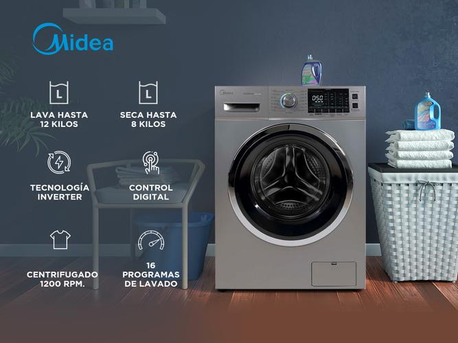 Lavasecarropas Inverter Midea WD-LC312SAR1 Automático Carga Frontal 12 kilos - 1