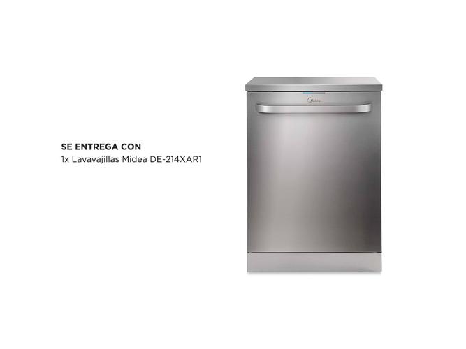 Lavavajillas Midea DE-214XAR1 de 14 cubiertos acero inoxidable - 5