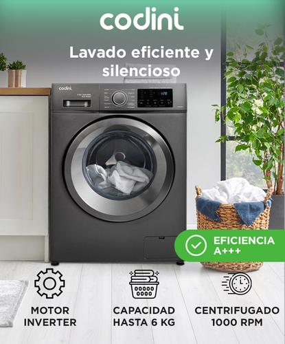 Lavarropas Codini Automático Inverter 6 kgs - 1