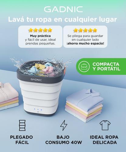 Mini Lavadora Gadnic 2 En 1 Plegable Portátil - 1