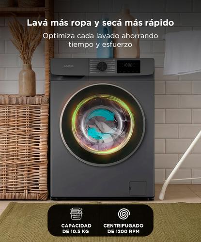 Lavarropas Automatico Gadnic 105 Kg Carga Frontal 14 Programas Inverter 1200 RPM Gris Oscuro - 2