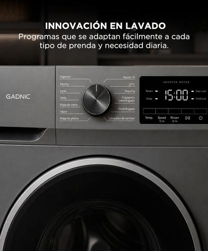 Lavarropas Automatico Gadnic 105 Kg Carga Frontal 16 Programas Inverter 1200 RPM Gris Oscuro Usado - 5