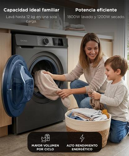 Lavasecarropas Gadnic 12 Kg Lavado 8 Kg Secado 1200 RPM Inverter - 2