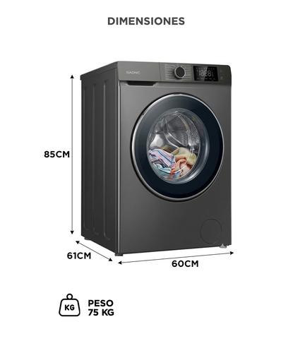 Lavasecarropas Gadnic 12 Kg Lavado 8 Kg Secado 1200 RPM Inverter - 5