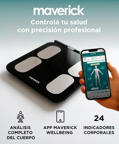Balanza Digital Corporal Maverick Hasta 180kg Peso Masa Muscular - 1