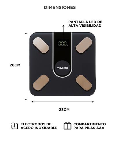 Balanza Digital Corporal SMARTSCALE4 Maverick  Hasta 180kg Peso Masa Muscular  - 3