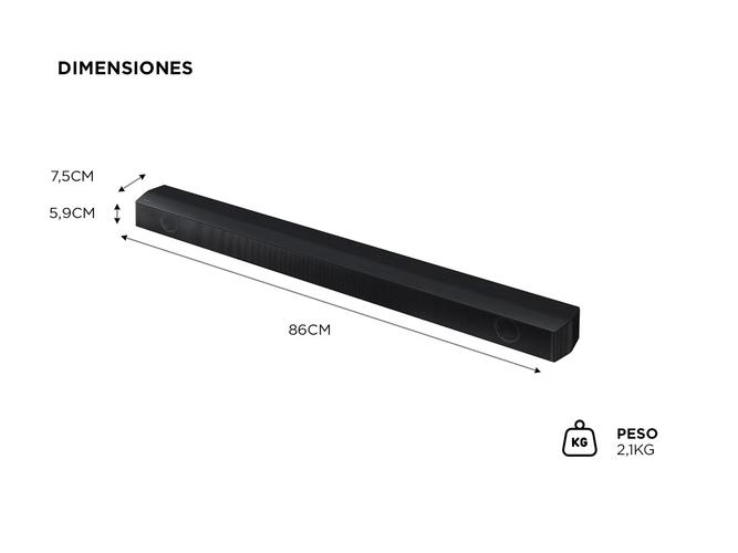 Barra de sonido Samsung Soundbar HW-B555ZB - 4