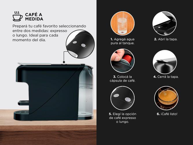 Cafetera Winco W1926 Expreso Cápsulas Tipo Nespresso 20 BAR - 2