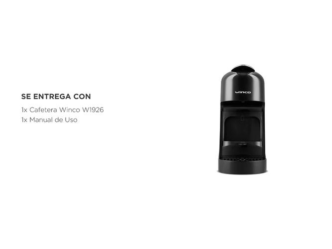 Cafetera Winco W1926 Expreso Cápsulas Tipo Nespresso 20 BAR - 4