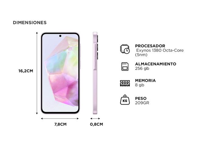 Celular Samsung Galaxy A35 5G 256GB SM-A356E - 5
