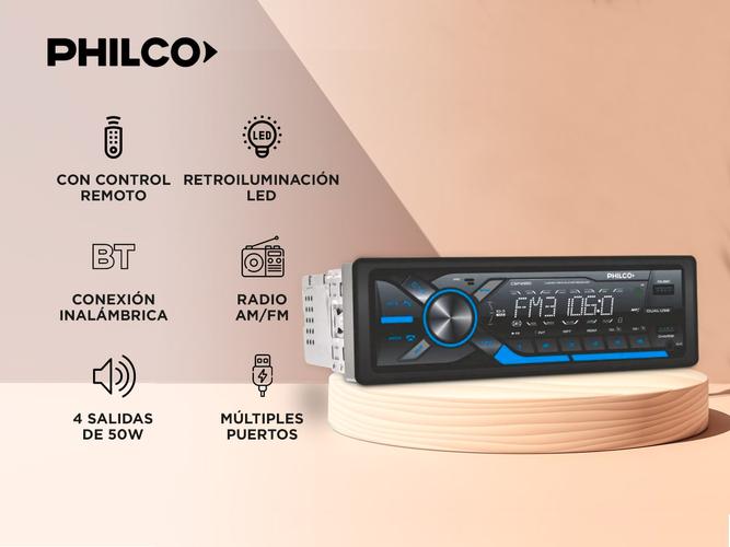 Estereo para Auto Philco Bluetooth 94CSP2950 4x50W - 1