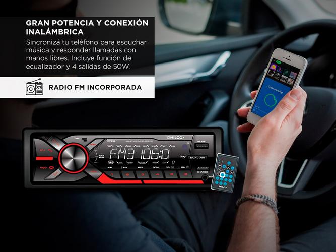 Estereo para Auto Philco Bluetooth 94CSP2950 4x50W - 2