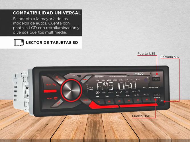 Estereo para Auto Philco Bluetooth 94CSP2950 4x50W - 3