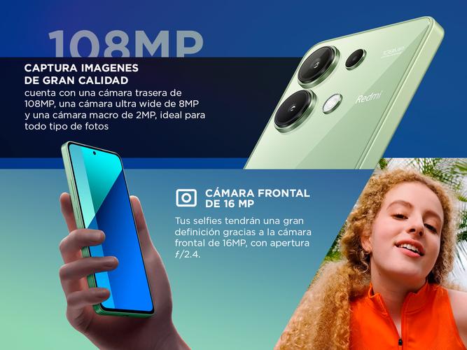 Celular Xiaomi Redmi Note 13 8GB 256GB - 2